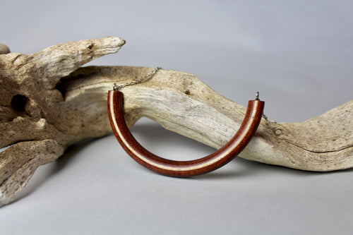 Mahogany Half Moon Necklace