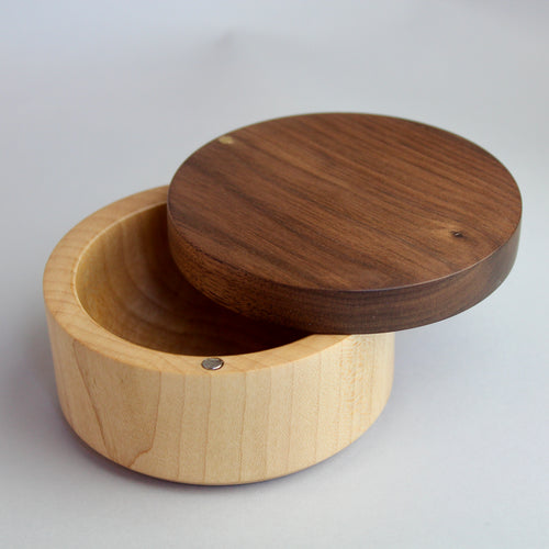 Walnut & Maple Salt Cellar
