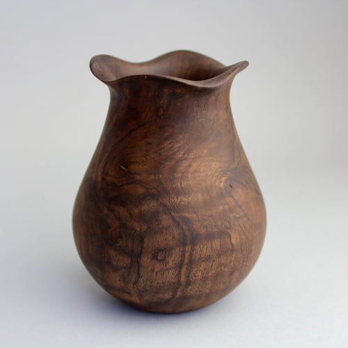 Walnut Petal Vase