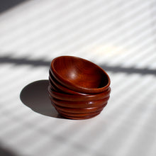 Load image into Gallery viewer, Mahogany Spice Bowl Pair