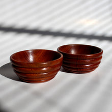 Load image into Gallery viewer, Mahogany Spice Bowl Pair