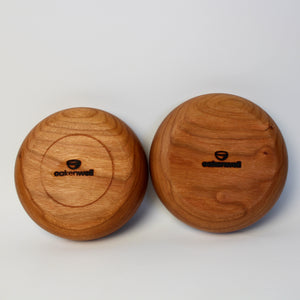 Red Oak Spice Bowl Pair