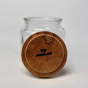 Glass Jar with Maple Lid