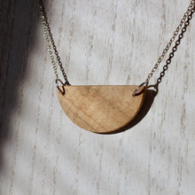 Load image into Gallery viewer, Maple Half Moon Tenon Necklace #3