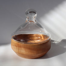 Load image into Gallery viewer, Glass Lidded Maple Jar