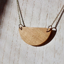 Load image into Gallery viewer, Maple Half Moon Tenon Necklace #13