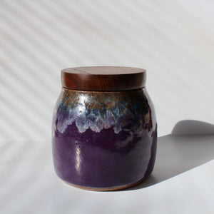 Cloudhead Ceramic Jar with Walnut Lid