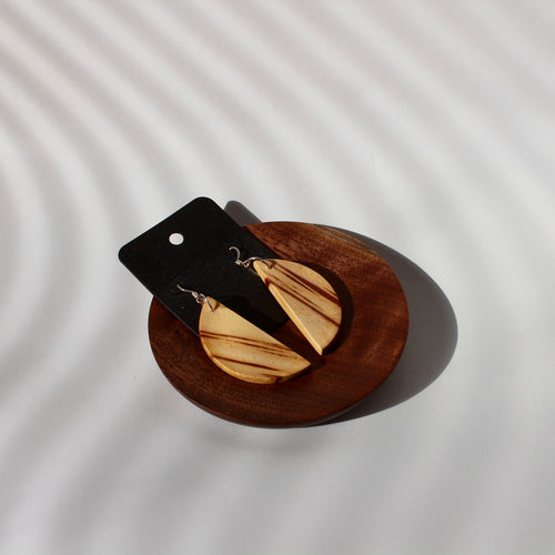 Juniper Half Moon Tenon Earrings