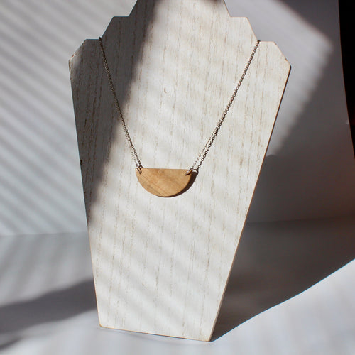 Maple Half Moon Tenon Necklace #3