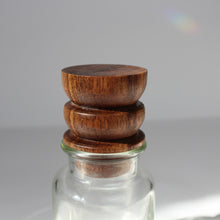 Load image into Gallery viewer, Walnut Lidded Glass Jar