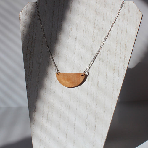 Maple Half Moon Tenon Necklace #4