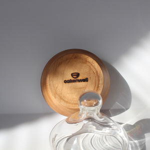 Glass Lidded Maple Jar