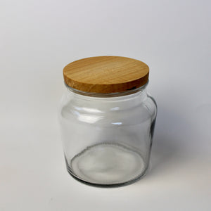 Glass Jar with Maple Lid
