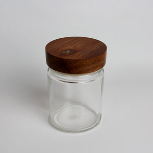 Glass Jar with Mesquite Lid