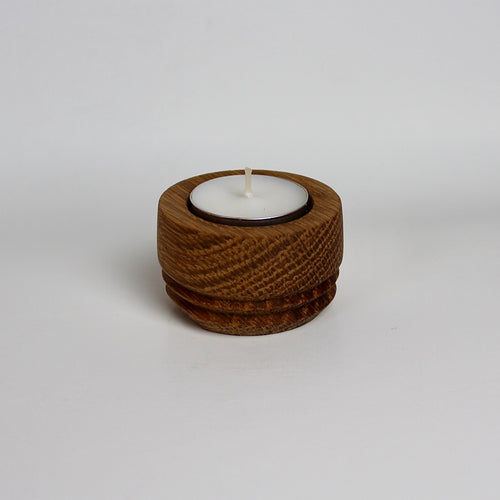 White Oak Tea Light Holder