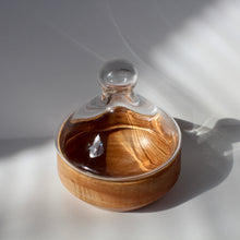 Load image into Gallery viewer, Glass Lidded Maple Jar