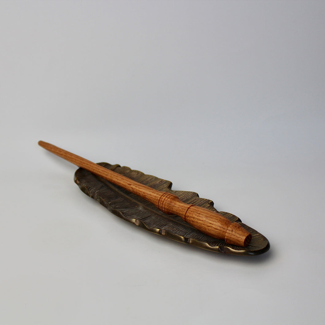 Red Oak Wand with Serpentine Core