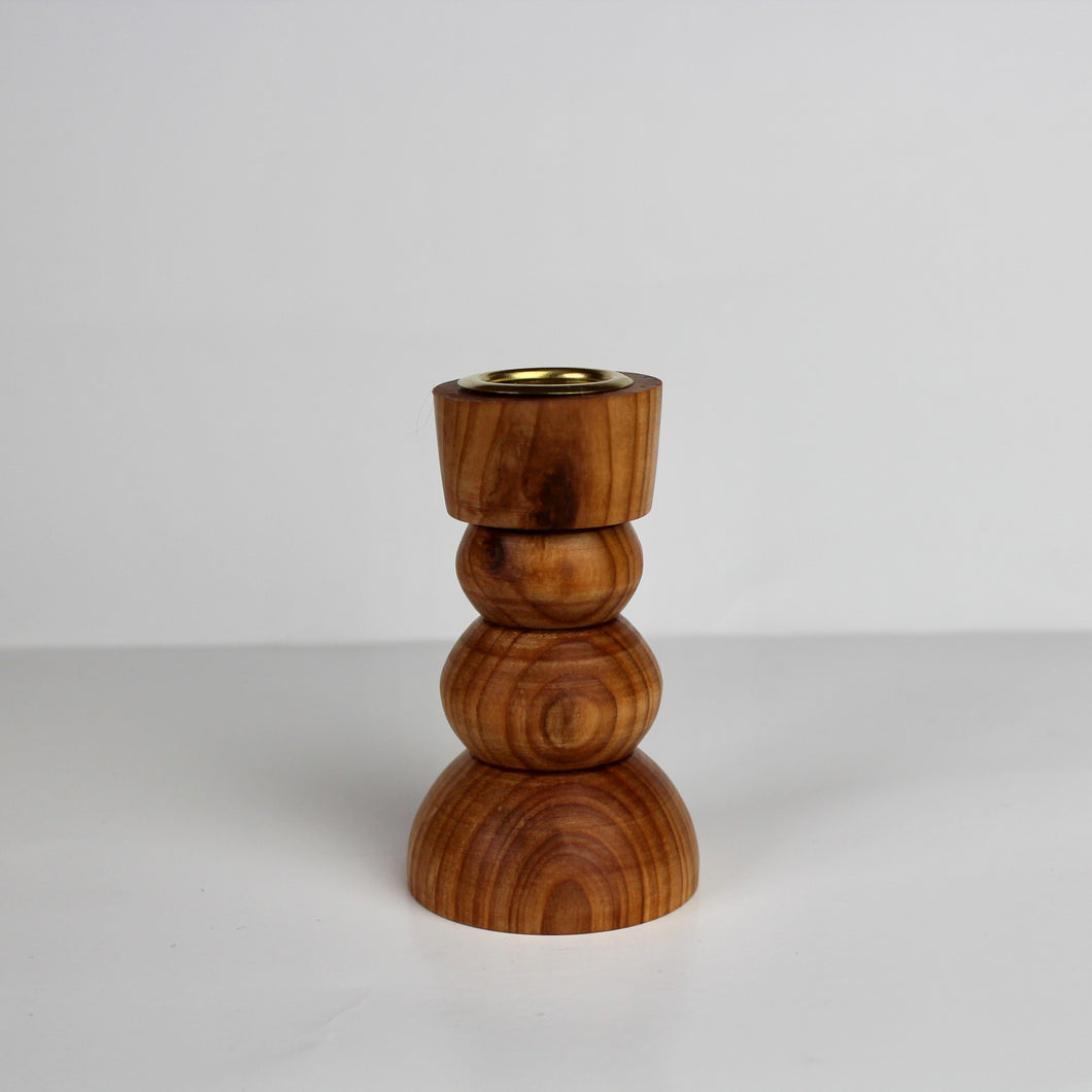 Apple Taper Candle Holder