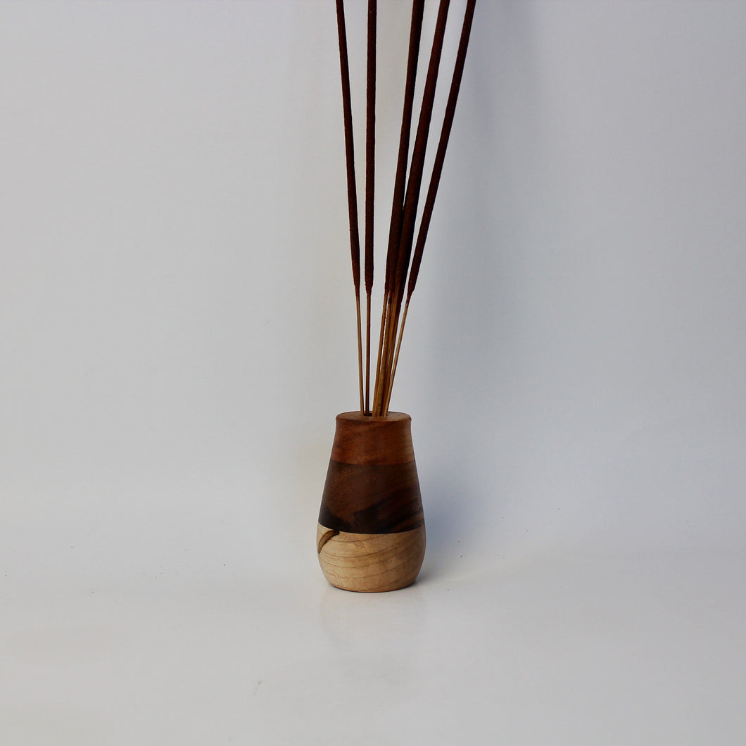 Walnut Ambrosia Maple Segmented Bud Vase