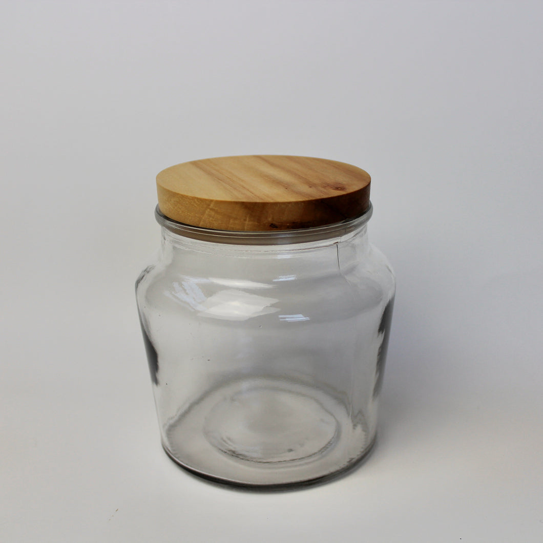 Glass Jar with Maple Lid